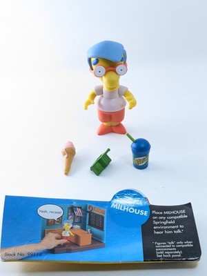 Playmates Simpsons Milhouse Van Houten 100% Complete Action Figure 