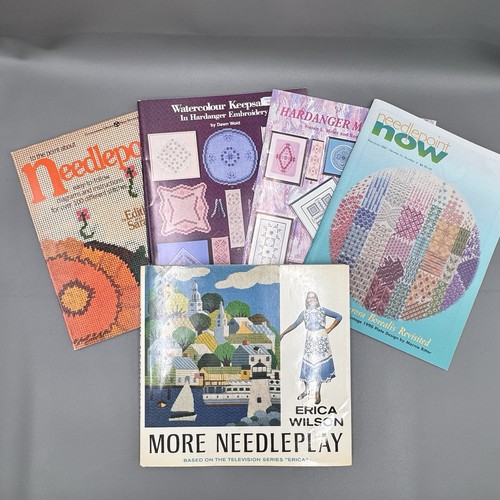 Needlepoint Hardanger Eterna Lot Of 6 Embroidery Pattern Booklets 1 Book