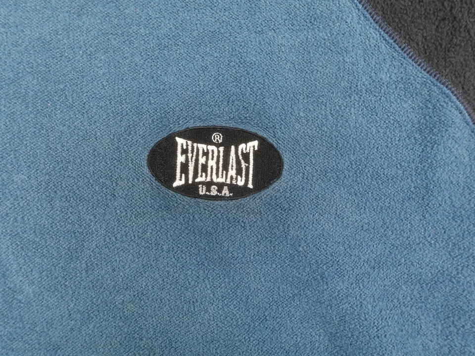 Sudadera De Colección Everlast Para Hombres XL Azul Gimnasio Entrenamiento Levantamiento de Pesas Hecha en EE. UU. 90s Foto 2 de 4