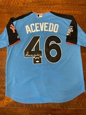 Domingo Acevedo Signed  2017 Futures Game Jersey PSA DNA Coa Yankees