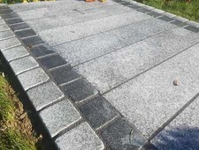 Flamed Silver Granite 100x100 cobbles edging setts patio path driveway £0.75p