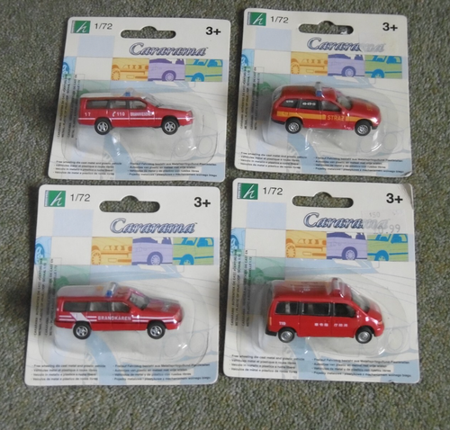 CARARAMA DIECAST MODELS PRESENT FOUR "FIRE VEHICLES" "1/72ND IN SEALED PACKETS - Picture 2 of 19