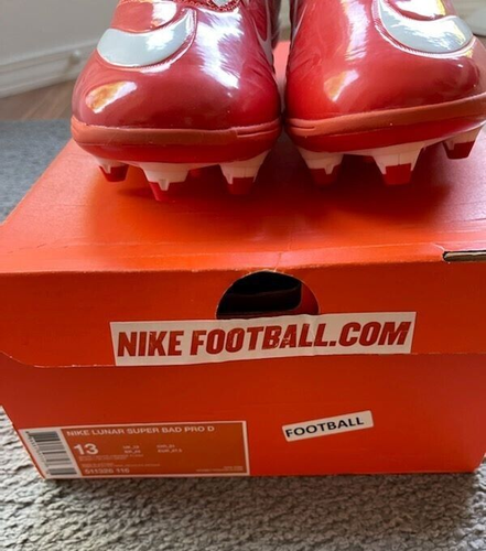 Nike Lunar Super Bad Pro TD Men’s Size 13 Football Cleats Orange and White - Picture 6 of 6