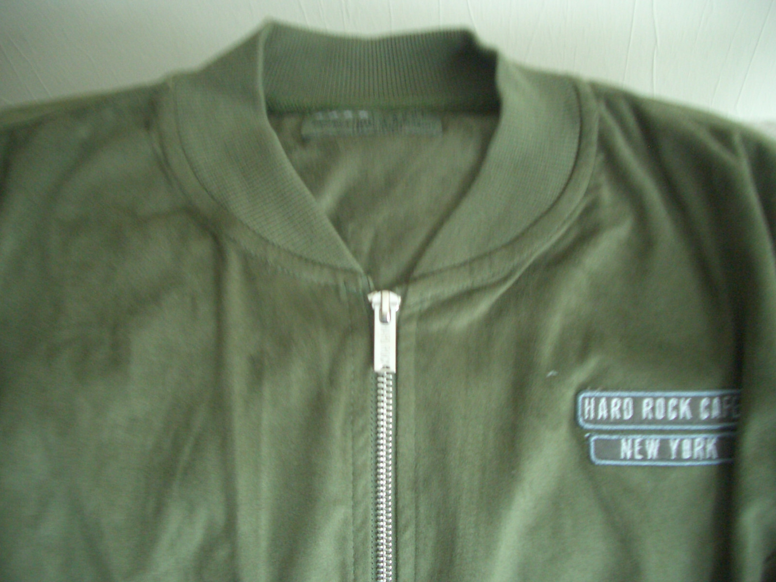HRC Hard Rock Cafe New York Green Bomber Jacket Size L NWT NP59,50$ image 4