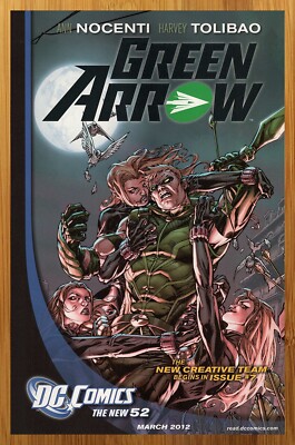 2012 Green Arrow Print Ad/Poster Authentic DC Comics New 52 Promo Wall Art 00s
