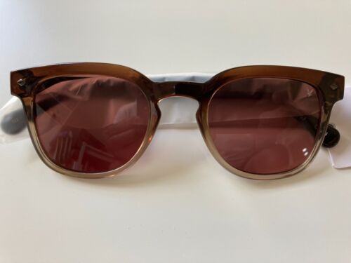 LYLE & SCOTT Designer Cat3 Crystal Brown tinted Sunglasses £65. - Afbeelding 1 van 17