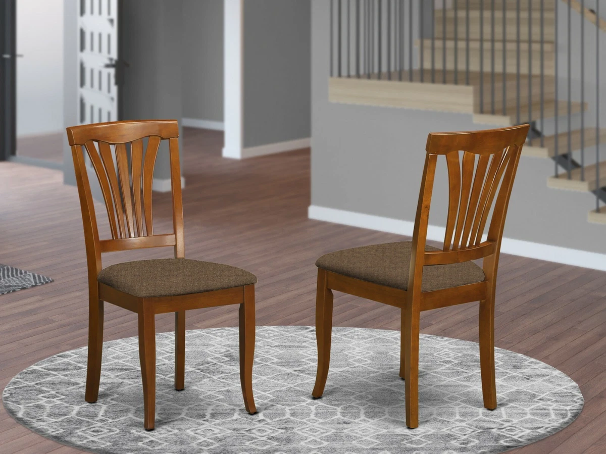 7pc Portland oval kitchen dining set table 6 Avon padded chairs