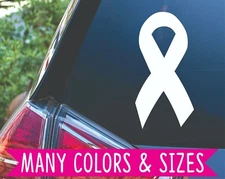 Cancer Awareness Ribbon Vinyl Decal Sticker for Planner Tumbler Car Window 