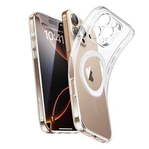 for Case, Compatible with MagSafe, Camera Protection, iPhone 16 Pro Max Clear