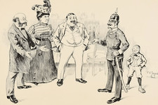 Klärung eines Problems, 1904 | Karikatur; Zeichnung von Paul Otto Engelhard