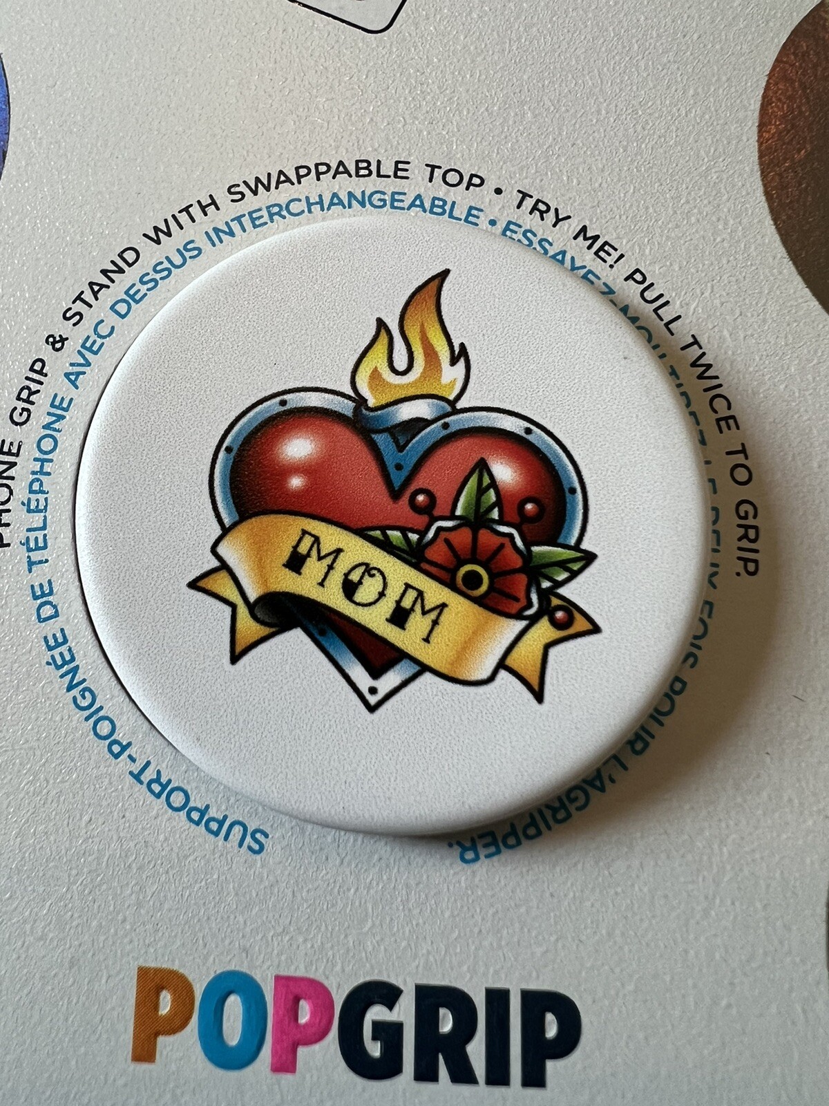 NEW PopSocket PopGrip Stand Universal Phone & Tablet Holder Mom Tattoo-image