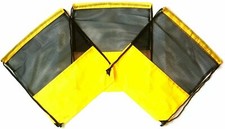 3 Pack Nylon Drawstring Backpacks Sackpack Tote Cinch Gym Bag -Variety of Colors