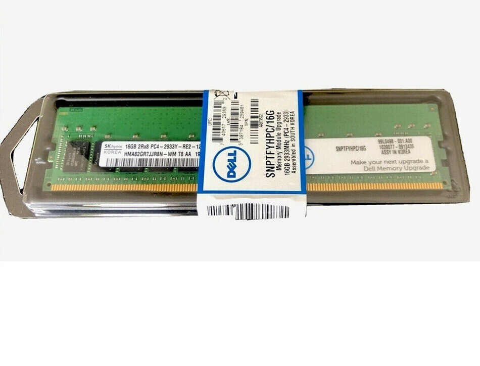 Dell Memory Ddr4 Ram 16gb 2933mhz Memory RAM 1x 16GB DELL