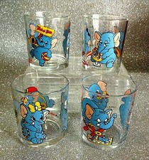 NUTELLA FERRERO BICCHIERE SERIE ELEFANTAO 1999 ITALIA GLASSES