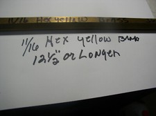 HEX  BRASS  ROD 11/16 X 12 1/2"+ LONG 360  1PC. 1" X 12 1/2"+ LONG+ (DRIFT PUNCH