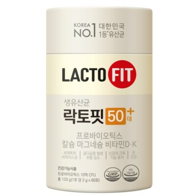 [ 2g*60sticks*1 box ] LACTO-FIT Probiotics 50+ lacto fit 50 age plus