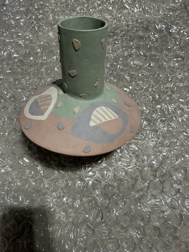 Vintage Artisan Handmade Ceramic Vase - Picture 2 of 6