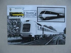 UK GB ENGLAND, maxi card maximumcard 1975, high speed train, railway