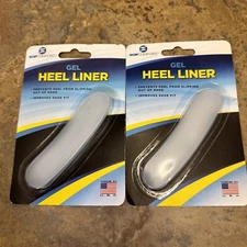 Lot 2 Sof Comfort Gel Heel Liners – Improves Shoe Fit  One Size Unisex NEW