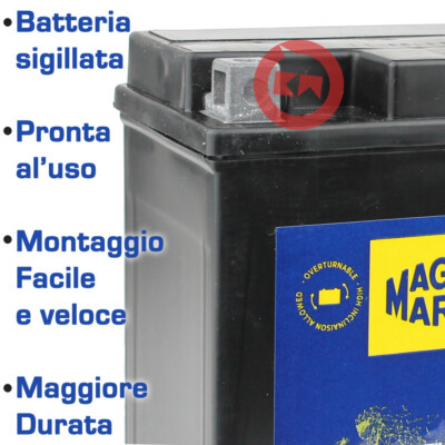 Magneti Marelli YTZ7S 12V 6Ah Maintenance-Free Battery – Fits Honda CBR RR Fireblade 1000 2009 – Ready To Use