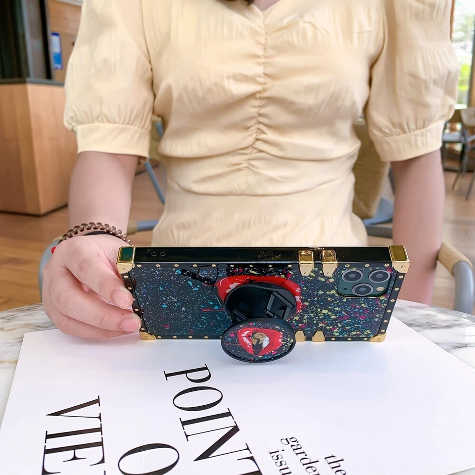 Capa suporte telefone Queen Crown Lips para iPhone 16 Pro Max 15 14 13 12 11 XR - Imagem 4 de 4