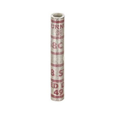 Burndy YS8C, 1.75" L, 8 AWG Str, Red, Copper, Long Barrel Splice Connector , 1pc