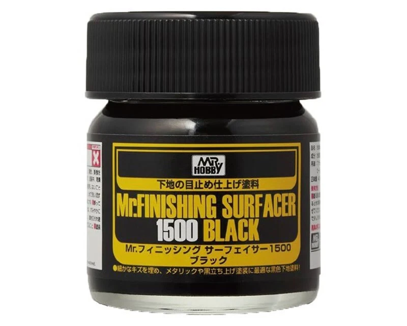 Mr.Hobby/Gunze SF288 Mr.Finishing Surfacer 1500 Black (40 ml) modellismo