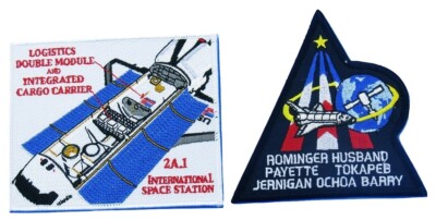 NASA PATCH PAIR STS-96 International Space Station ISS Logistics Module Cargo  
