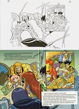 Joe Staton SIGNED Original Teen Titans Go Splash Page Art Robin Cyborg Starfire