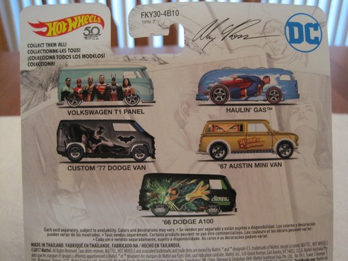 2017 HOT WHEELS 50TH ANNIVERSARY DC COMICS REAL RIDERS SET OF 5 -- DIE-CAST -- NEU - Bild 7 von 9