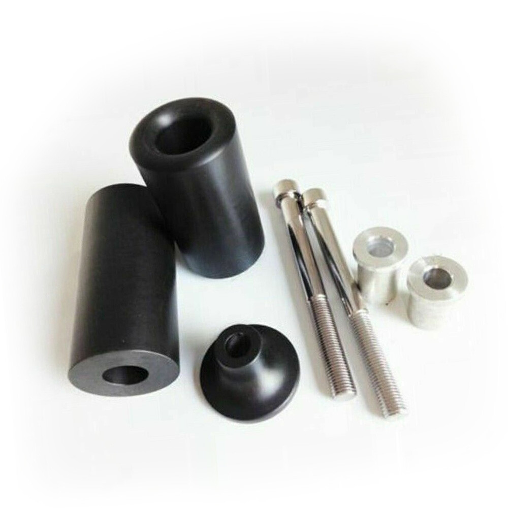 T クリア【UVカット1/2インチ】※2セット 1 Pair Frame Protector Crash Sliders For Kawasaki Ninja ZX6R/ZX6RR