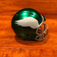Philadelphia Eagles 1969 custom pocket pro helmet NFL white wings