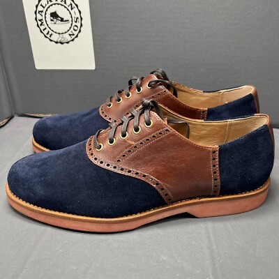 Polo Ralph Lauren Rhett Saddle Oxford Leather Dress Shoes Brown - Main Image