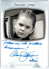 TWILIGHT ZONE ARCHIVES 2020 EDITION AI-19 ANN JILLIAN Inscription AUTOGRAPH