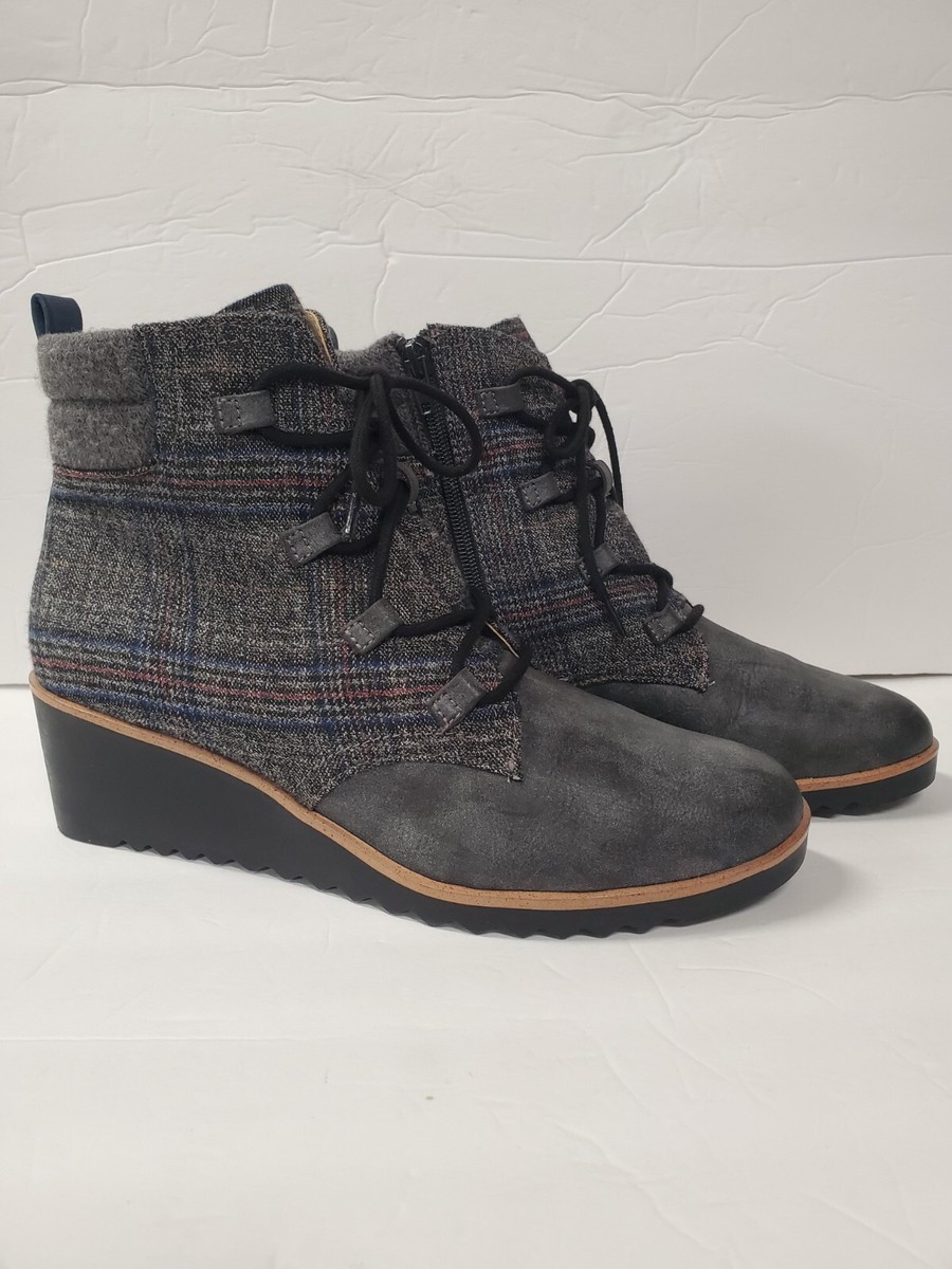 Lifestride Wedge Booties LifeStride*Zone Boots Grey Casual