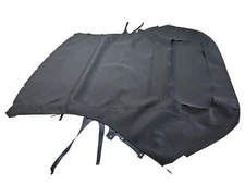 Fits PORSCHE 996 997 CABRIOLET SOFT TOP 2002-2012 HAARTZ BLACK STAYFAST CANVAS