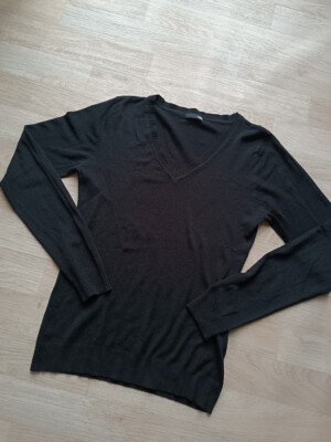   H&M   Schnelltrocknend Pullover Schwarz XS S 34 36