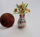 Dollhouse Miniature DAFFODILS IN RABBIT 1:24 & 1:12 Artisan Signed 1 1/8" x 1" — photo 2