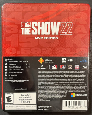 MLB The Show 22 [ MVP Edition STEELBOOK ] (XBOX ONE / SERIES X