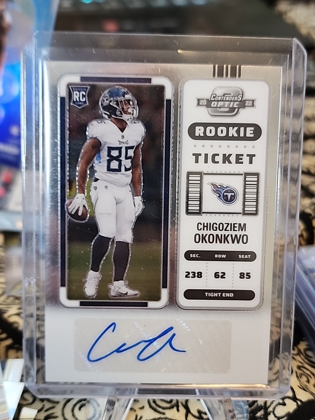 2022 Panini Contenders Optic Ticket Chigoziem Okonkwo #151 Rookie Auto RC