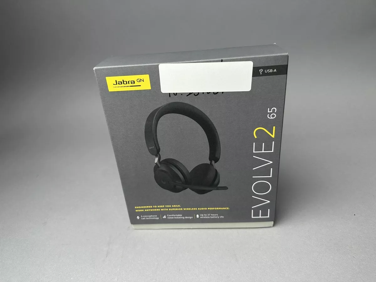 Jabra Evolve2 65 Stéréo - Casque sans fil Bluetooth - Dongle USB-A