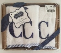 Mud Pie Baby / Kid Initial Wash Clothes Letter C Set Of 3 Mud Pie Baby / Kid Initial Wash Clothes Letter C Set Of 3