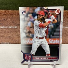 2022 Bowman Brandon Marsh #81 Rookie Card Los Angeles Angels - Free Shipping