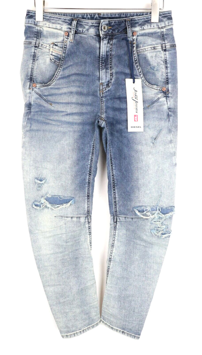 DIESEL Fayza-NE 069FC Women Jeans W25 Sweat Jogg Boyfriend Wash Blue Stretch DIESEL Fayza-NE 069FC Women Jeans W25 Sweat Jogg Boyfriend Wash Blue Stretch