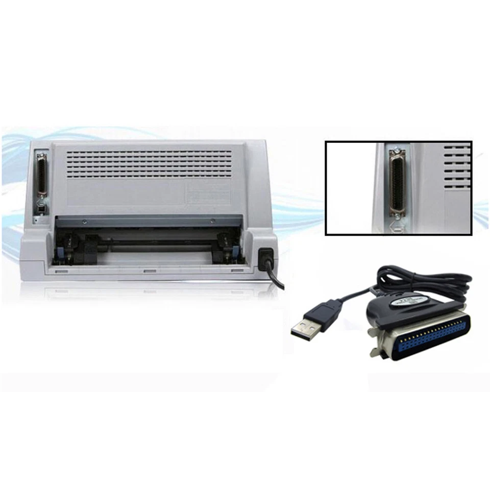 M40C Druckerkabel USB auf Parallel Adapter Kabel DB36 IEEE- 1284 Parallel 0.8m - Bild 4 von 4