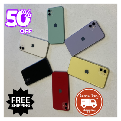 Apple iPhone 11 64GB Fully Unlocked Verizon Tmobile Sprint 4G Good