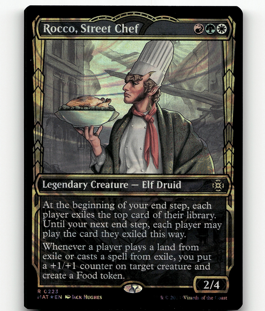 FOIL - MTG Rocco, Street Chef (Halo Foil) 223 MOM: The Aftermath