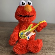 Sesame Street Rock and Rhyme Elmo Talking, Singing 14-Inch Plush Toy for Toddler