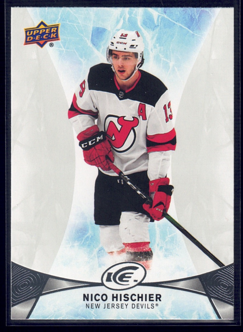 2021-22 Upper Deck Ice #63 Nico Hischier 2020-21 White