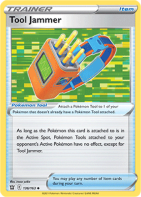4x Tool Jammer 136/163 Battle Styles Pokemon TCG Card NM